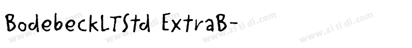 BodebeckLTStd ExtraB字体转换 BodebeckLTStd ExtraB字体转换